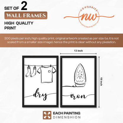 Dry & Iron Wall Art Set of 2