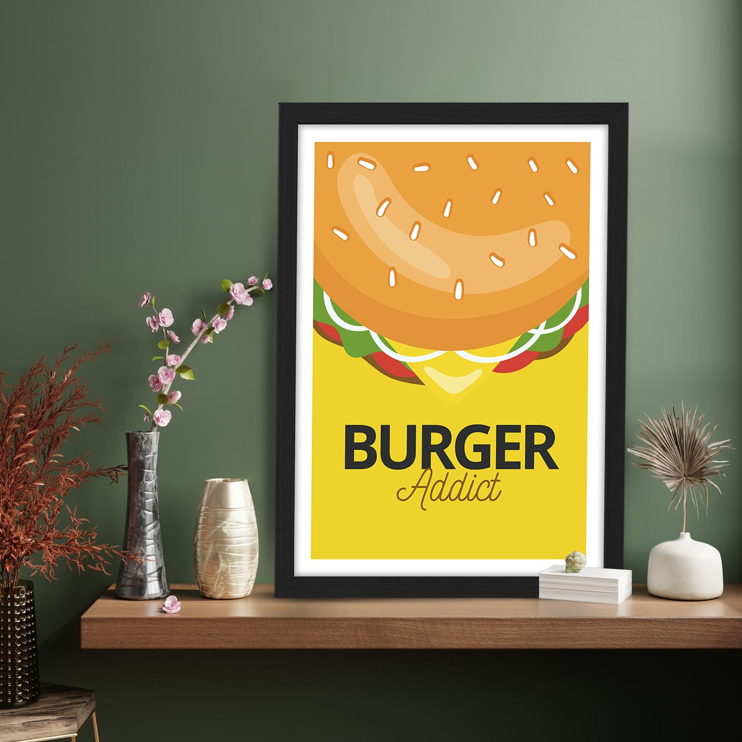 Burger Addict Wall Frame