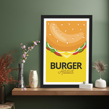 Burger Addict Wall Frame