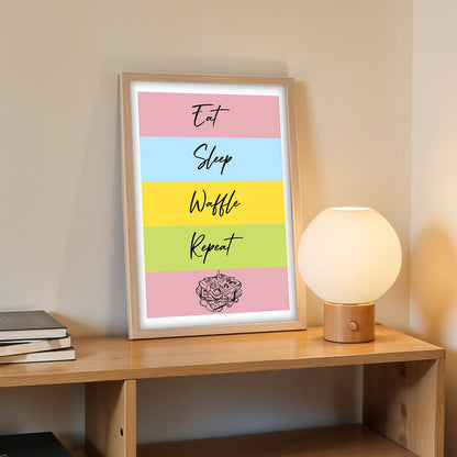 Waffle Routine Wall Frame