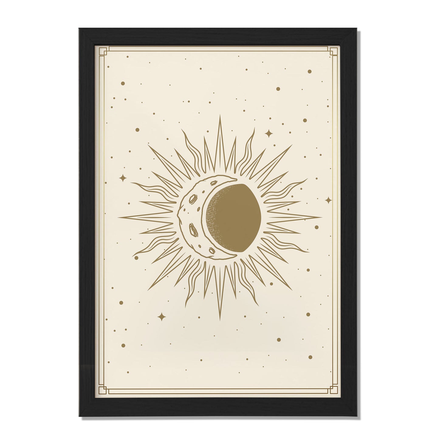 Celestial Sun Moon Wall Print