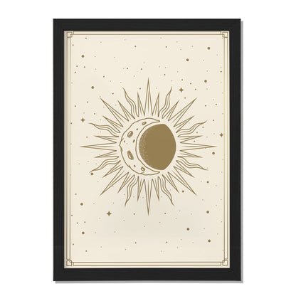 Celestial Sun Moon Wall Print