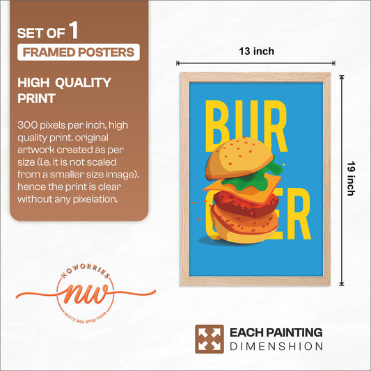 Bold Burger Wall Frame