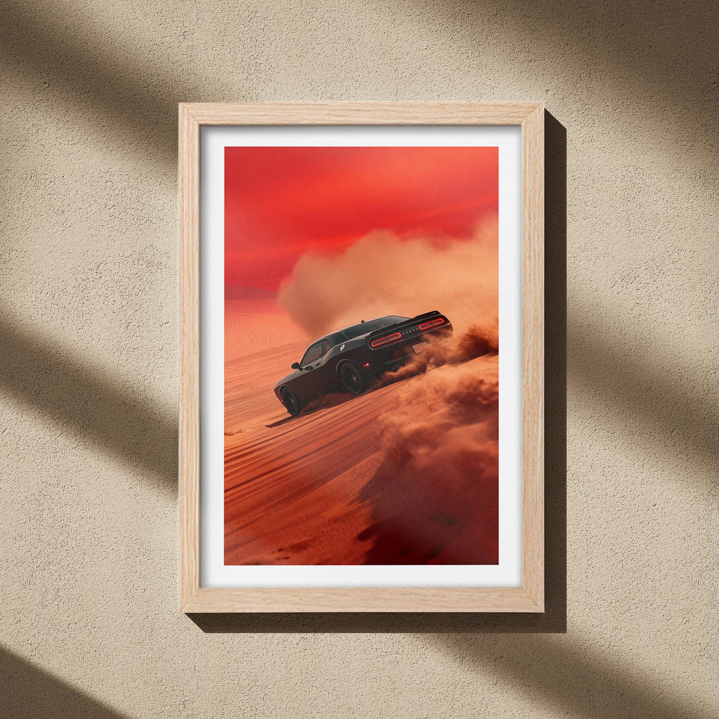 Dodge Challenger Desert Drift Wall Frame
