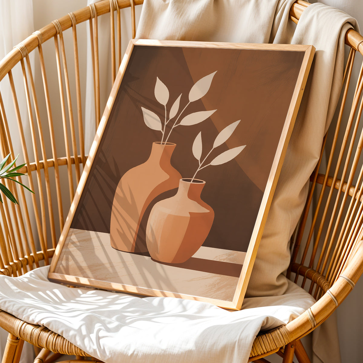 Rustic Vase Botanical Art