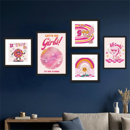 Girly Gallery Wall Set of 5