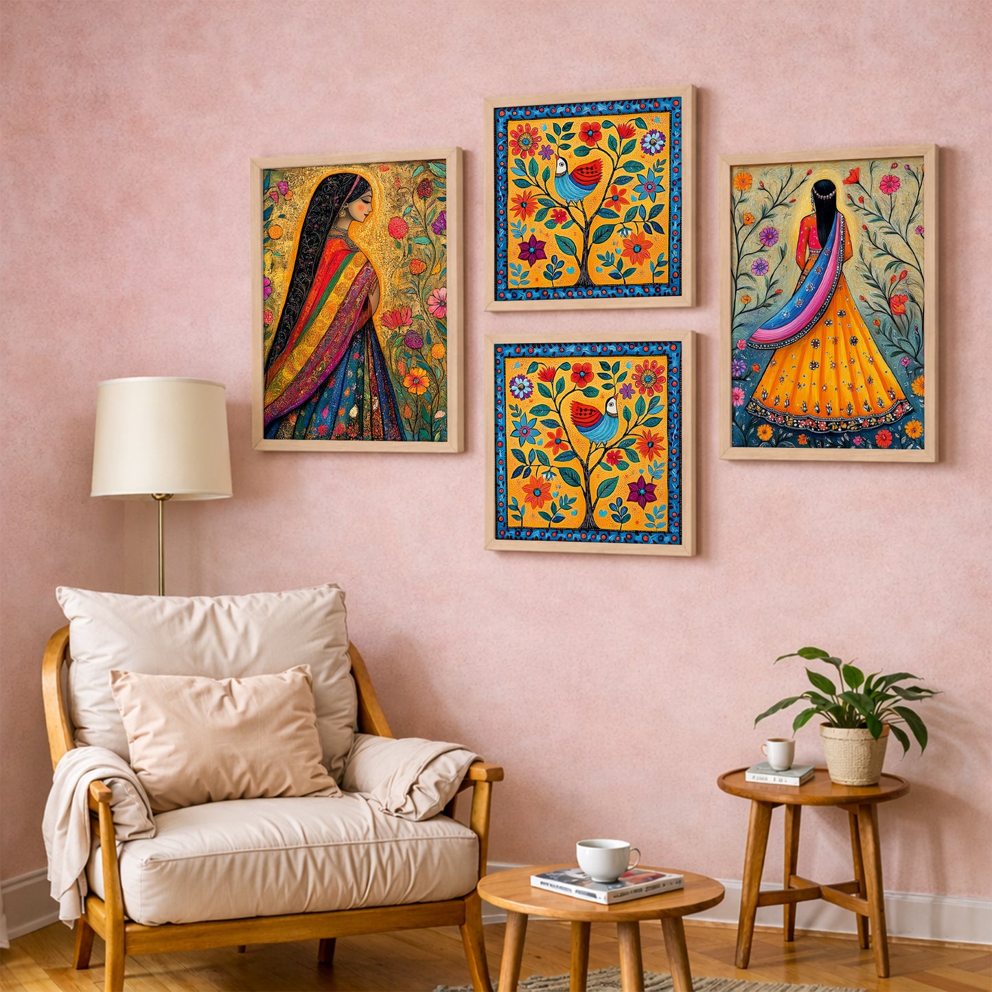 Folk Fiesta Frames Set of 4