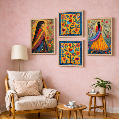 Folk Fiesta Frames Set of 4