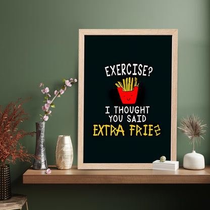 Extra Fries Wall Frame