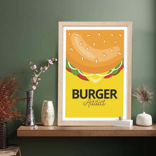 Burger Addict Wall Frame
