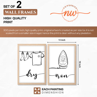 Dry & Iron Wall Art Set of 2