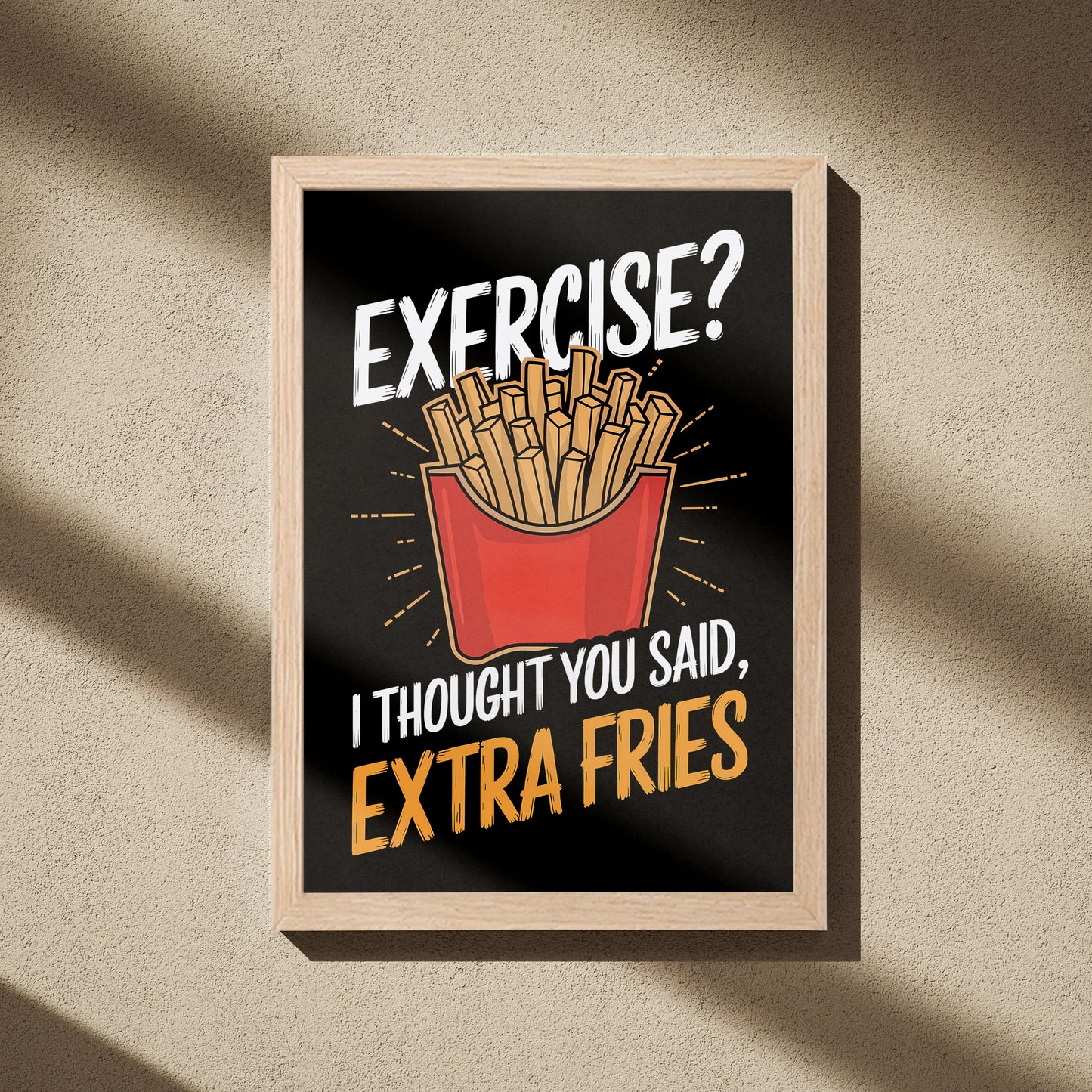 Fries Mode Wall Frame