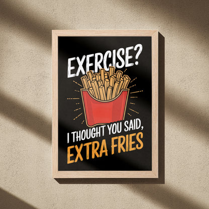Fries Mode Wall Frame
