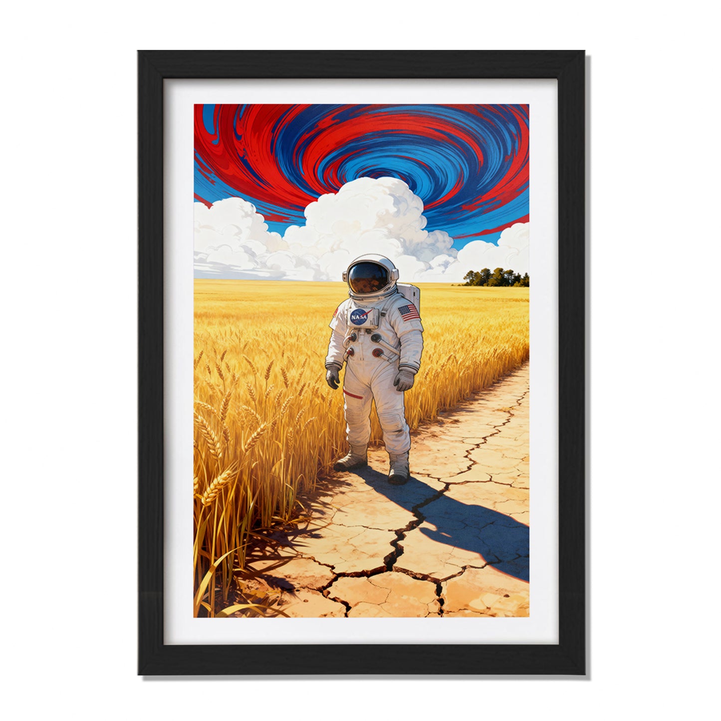 Astronaut Adventure in Field Frame