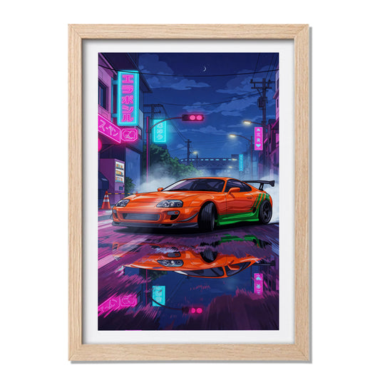 Cyberpunk Supra Wall Art
