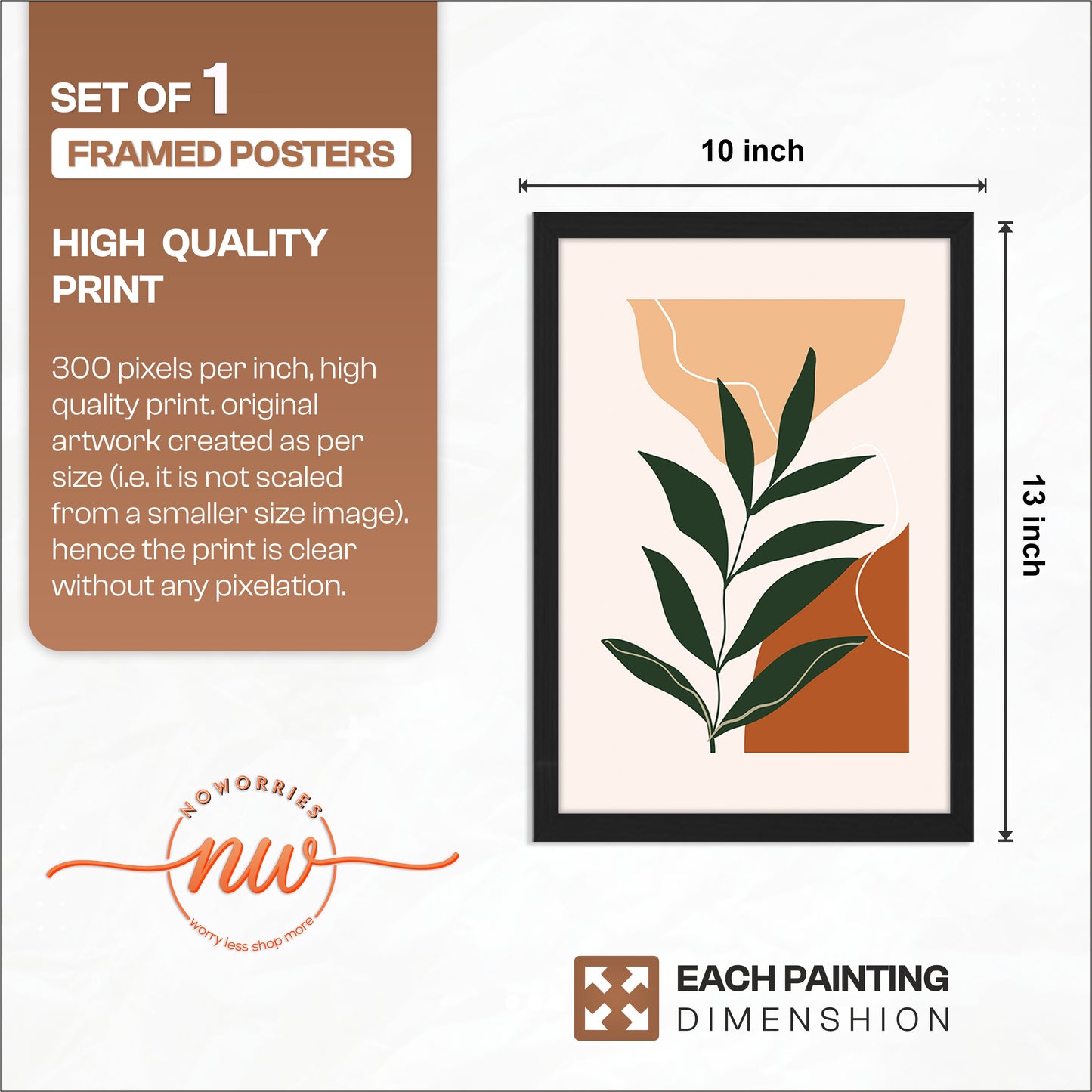 Contemporary Plant Wall Decor