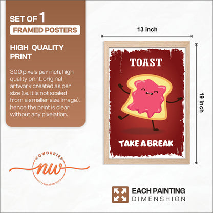 Happy Toast Wall Frame