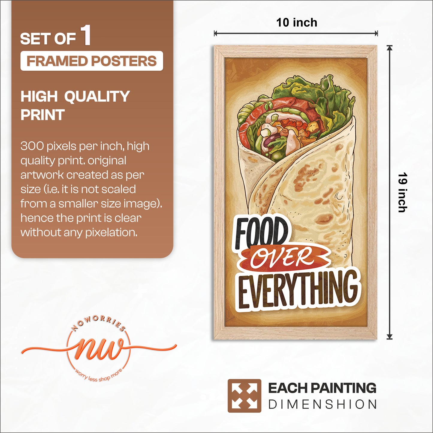 Food Wrap Wall Decor