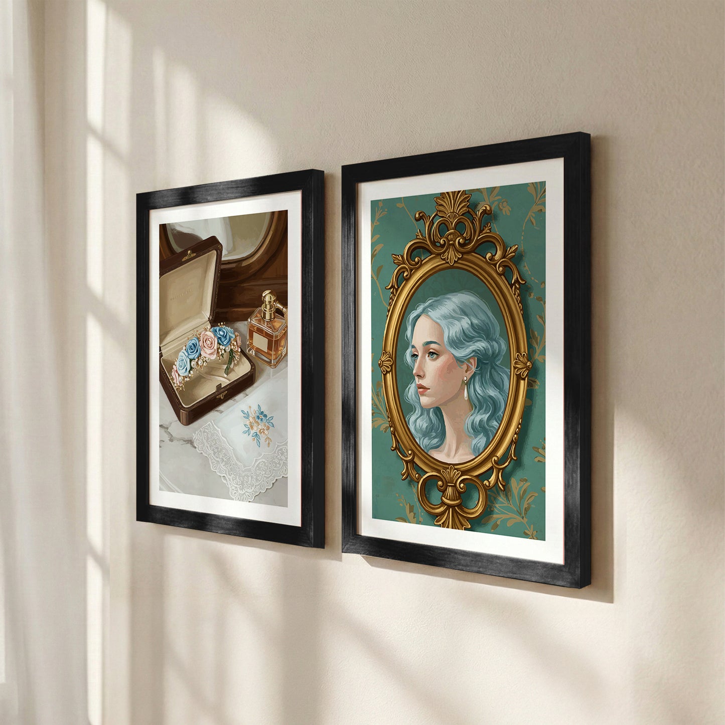 Vintage Elegance Wall Art Set