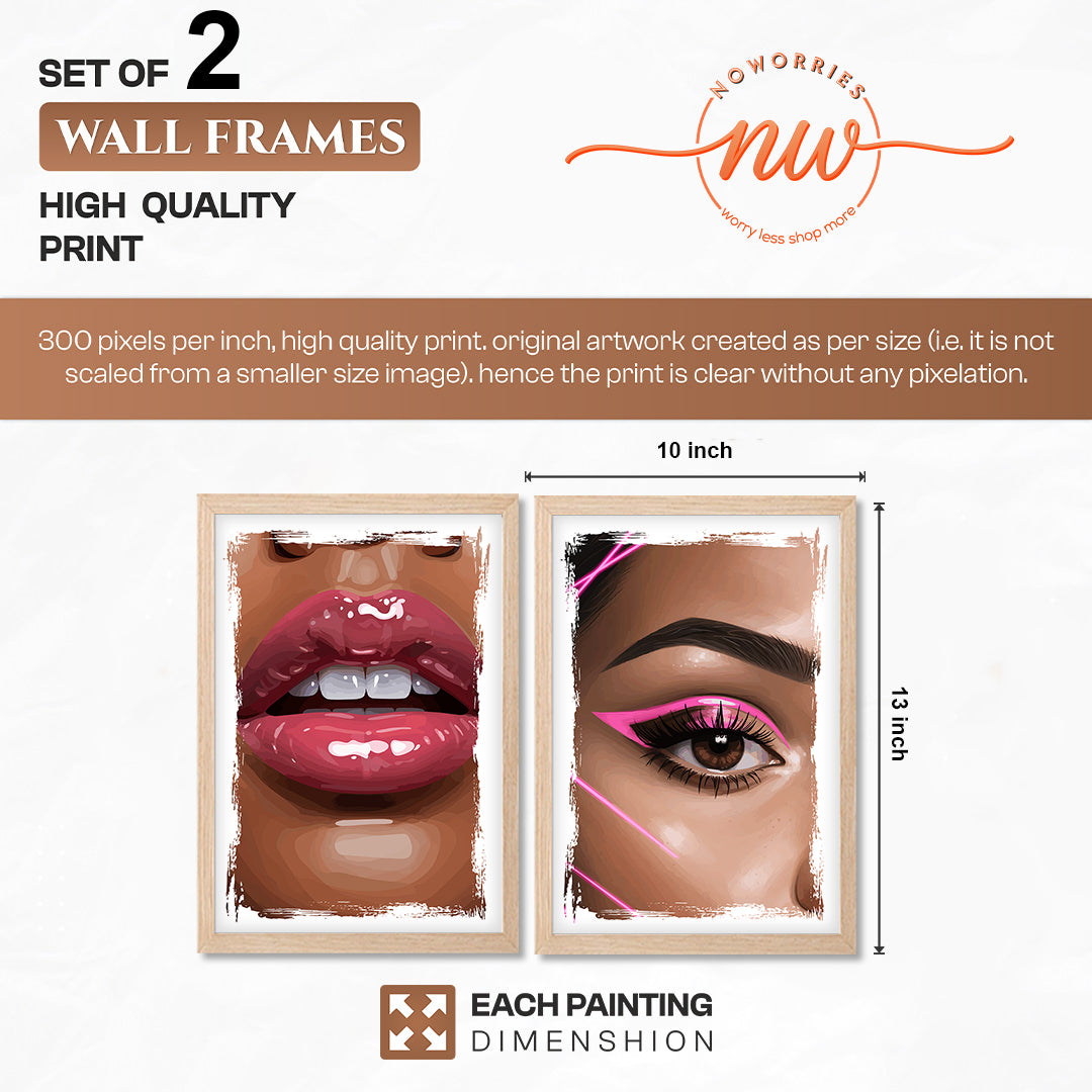 Glam Beauty Wall Art Set