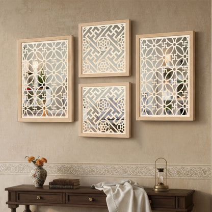 Regal Mirror Art Set of 4