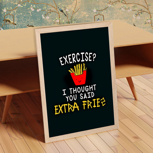 Extra Fries Wall Frame
