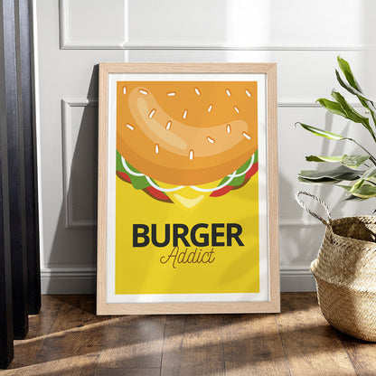 Burger Addict Wall Frame