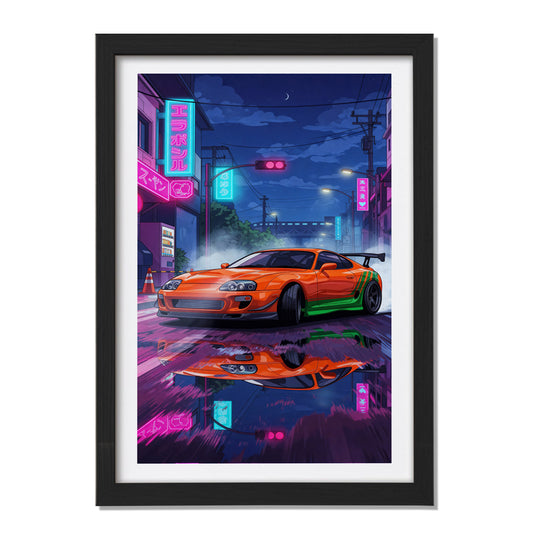 Cyberpunk Supra Wall Art