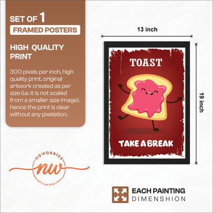 Happy Toast Wall Frame