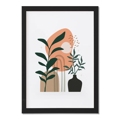 Boho Botanical Vase Wall Frame – Set of 1