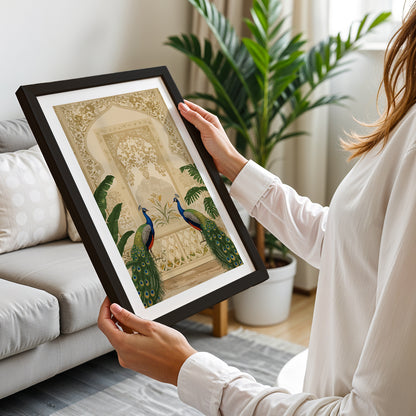 Twin Peacock Heritage Art