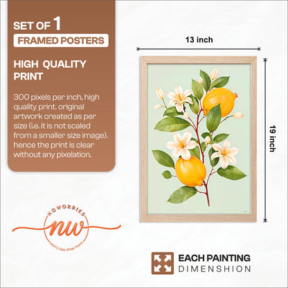 Lemon Bloom Wall Frame