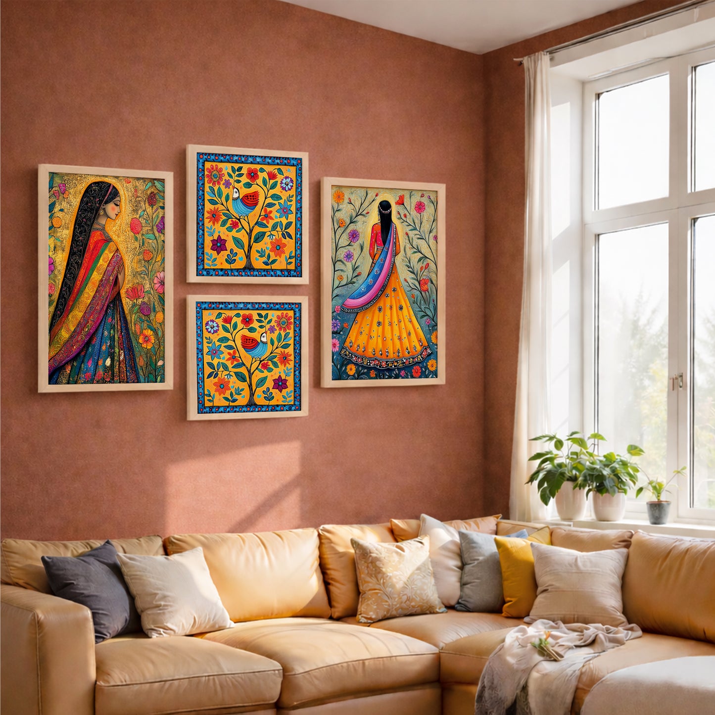 Folk Fiesta Frames Set of 4