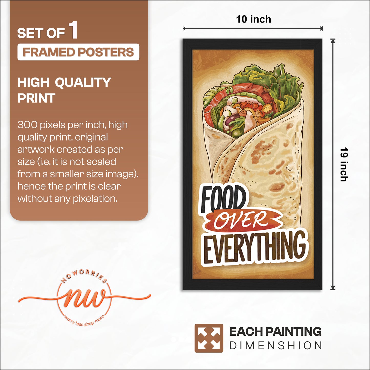 Food Wrap Wall Decor