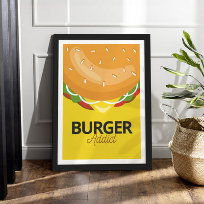 Burger Addict Wall Frame