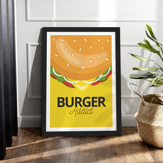 Burger Addict Wall Frame