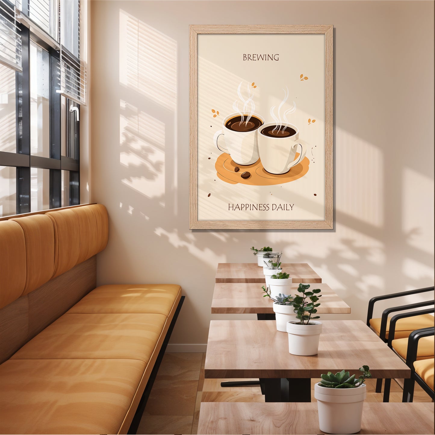 Brewing Happiness Coffee Frame Set of 1