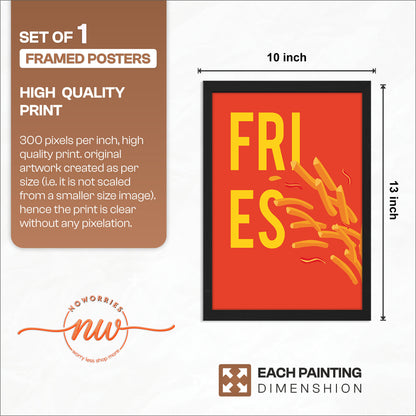 Fire Fries Wall Frame