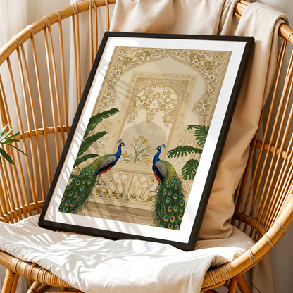 Twin Peacock Heritage Art