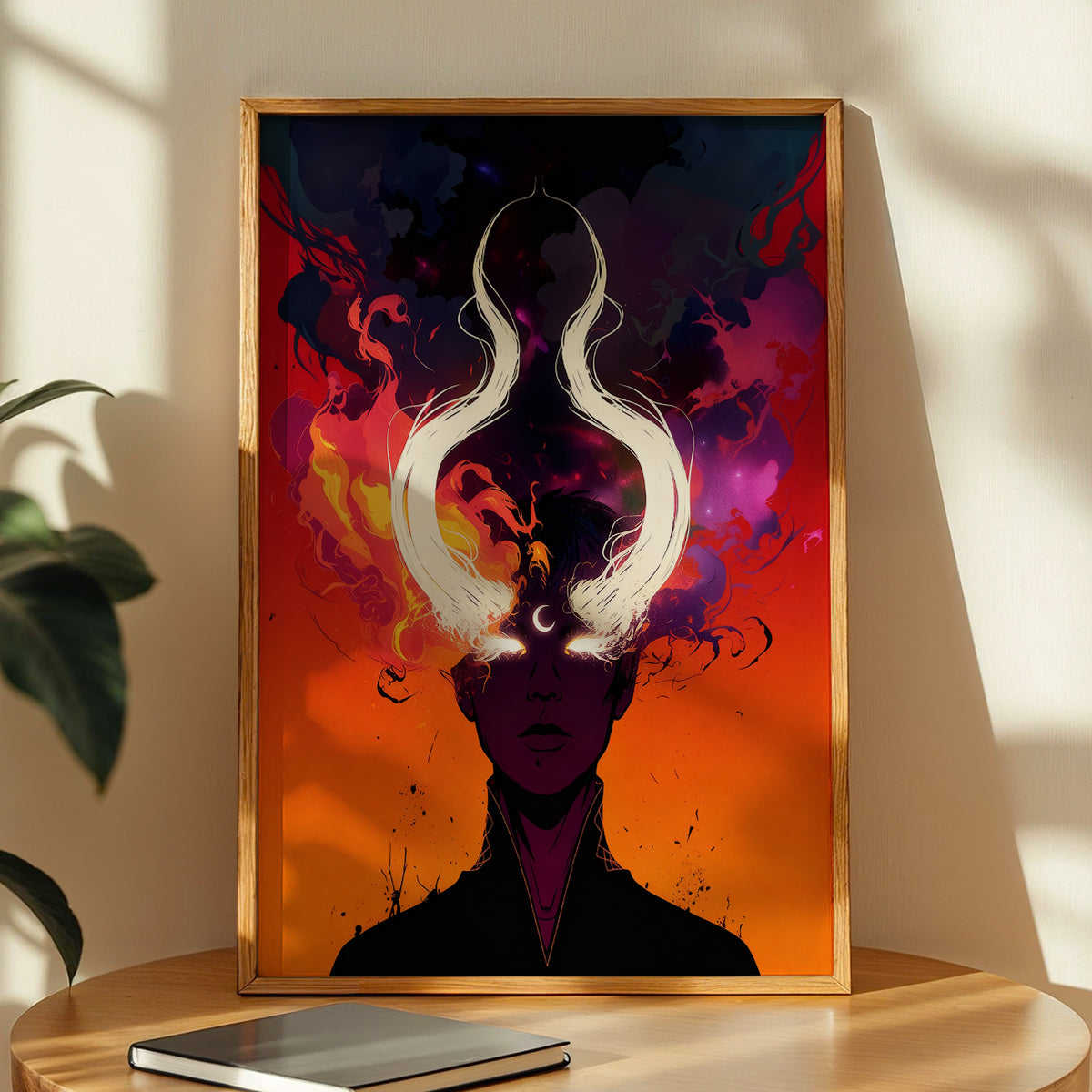 Mystic Horned Figure Wall Art