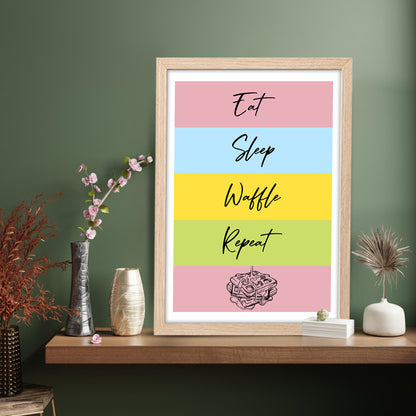 Waffle Routine Wall Frame