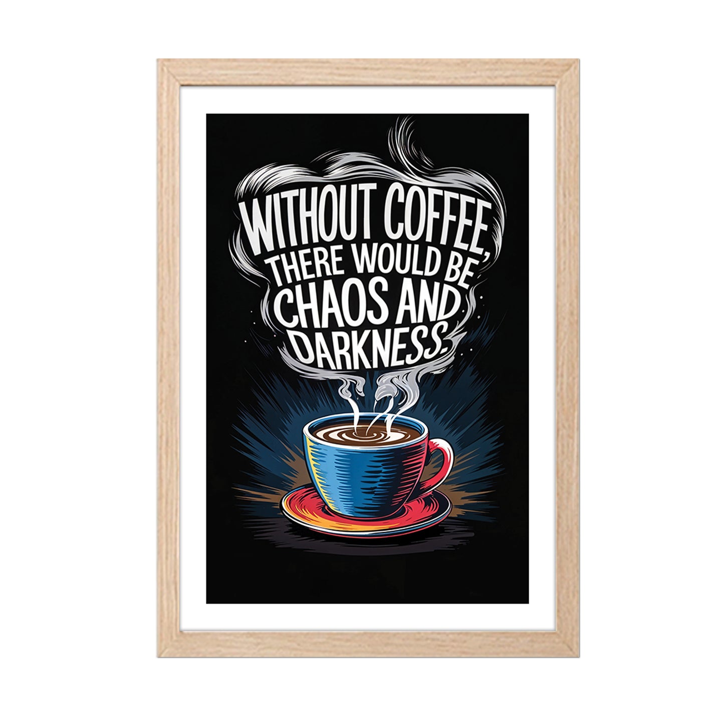 Powered by Coffee Wall Frame