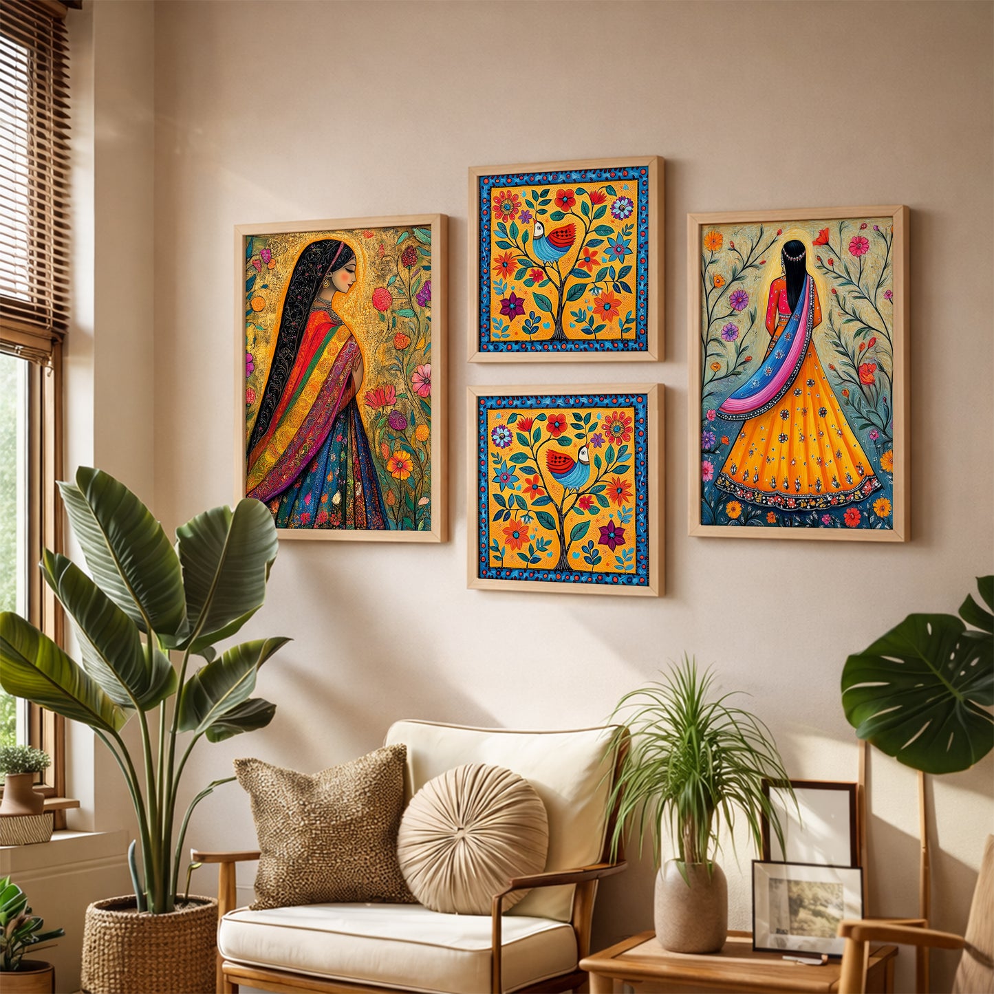 Folk Fiesta Frames Set of 4