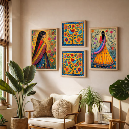 Folk Fiesta Frames Set of 4
