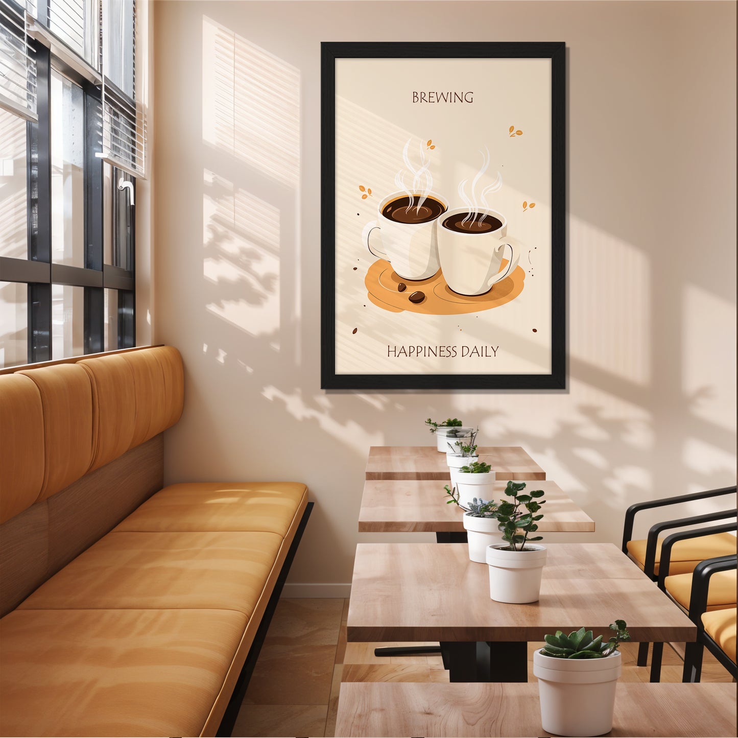 Brewing Happiness Coffee Frame Set of 1