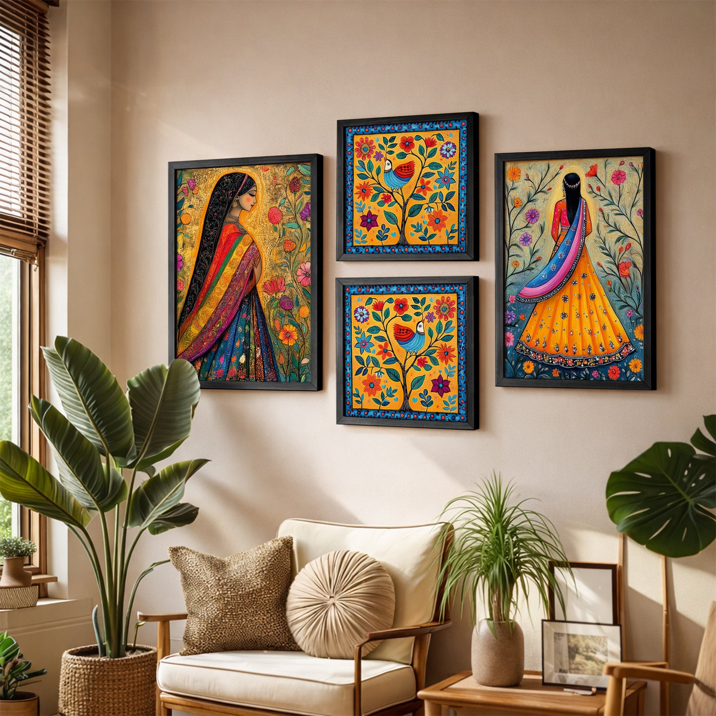 Folk Fiesta Frames Set of 4