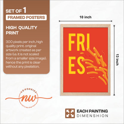 Fire Fries Wall Frame