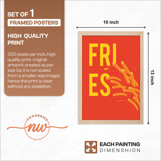 Fire Fries Wall Frame