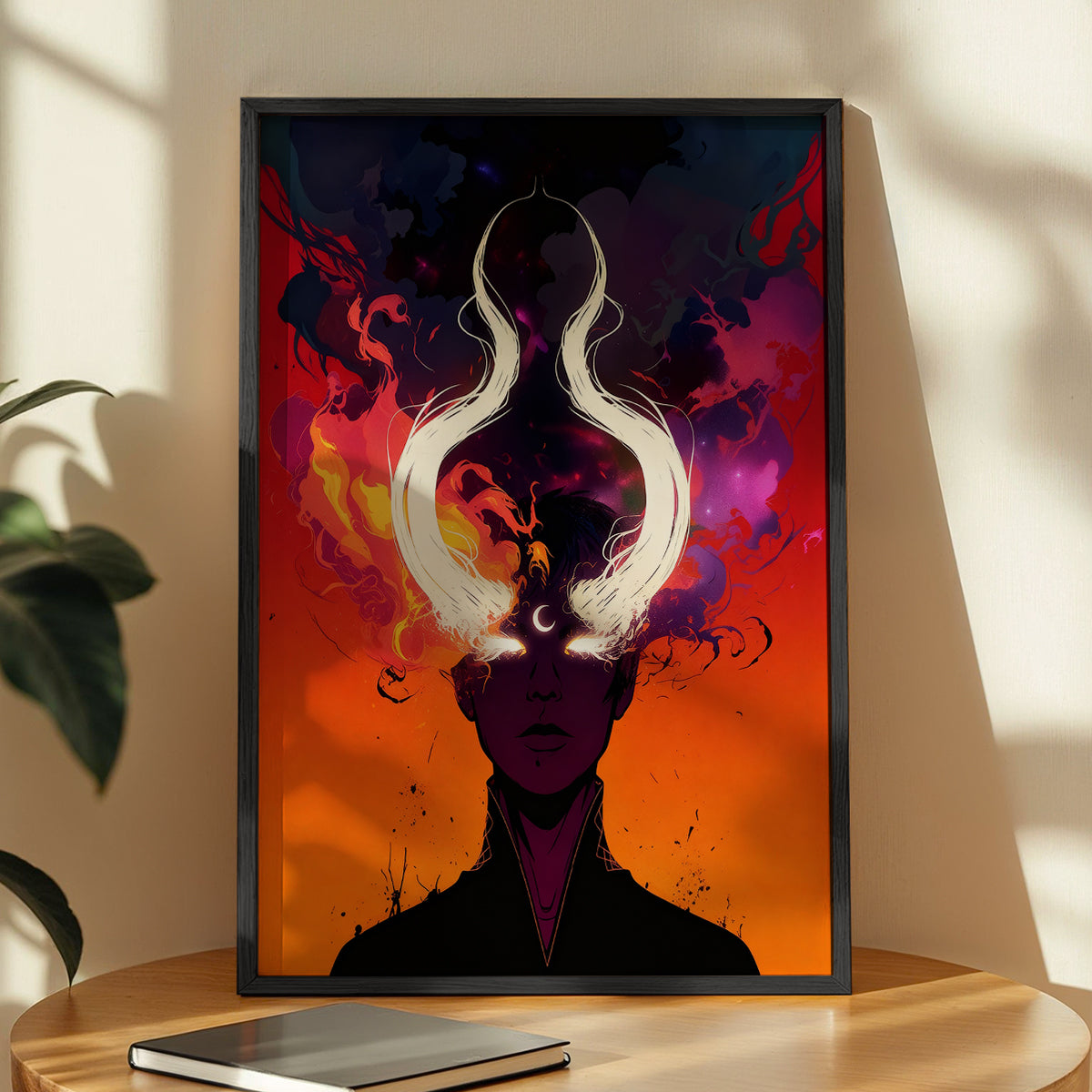 Mystic Horned Figure Wall Art