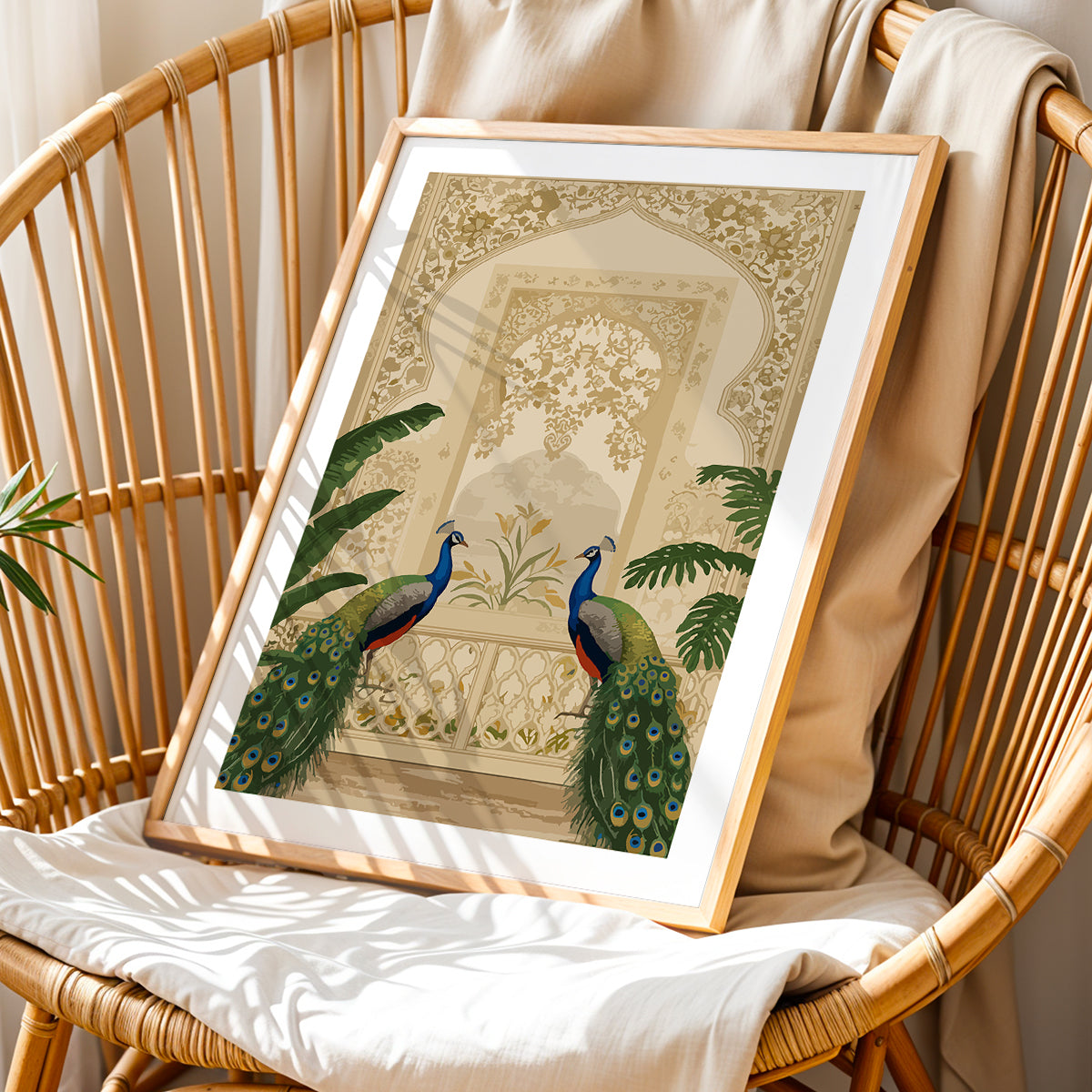 Twin Peacock Heritage Art